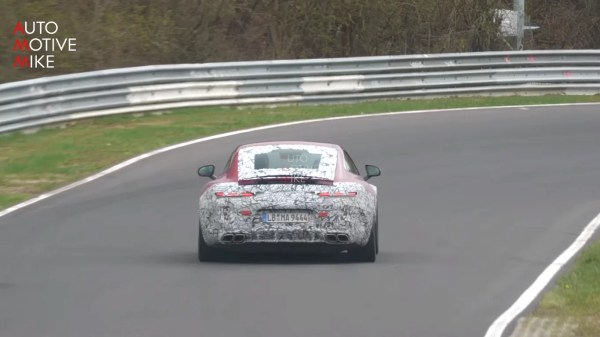 Mercedes-AMG GT Coupe 2024 во время испытаний на Нюрбургринге